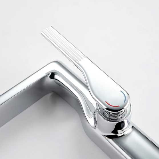 Single lever controls hot&cold water